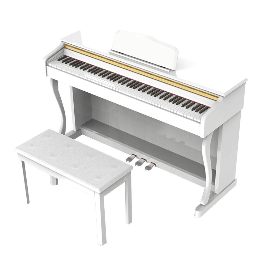 音嘉电钢琴88键重锤家用初学者儿童成人立式专业考级蓝牙数码钢琴