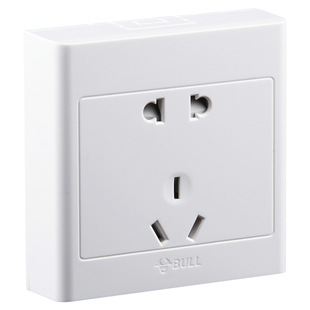 公牛明装插座5五孔家用墙壁明线盒带开关空调16a安面板超薄免打孔