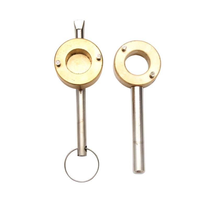 黄铜磁性钥匙水表前阀门钥匙锁闭钥匙闸阀暖气阀门锁开自来水钥匙