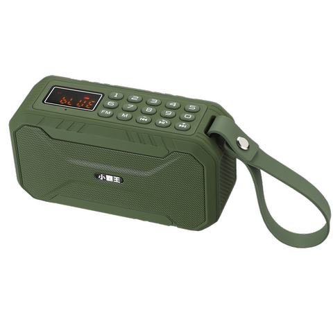 小霸王d100蓝牙音箱插u盘便携式小音响小型收音机音箱户外低音炮