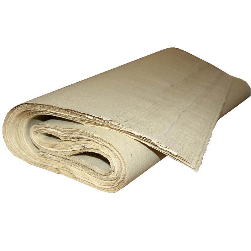 四尺毛边纸书法专用纸毛笔书法练习纸蝉衣纸宣纸蔡伦元书元书纸四川