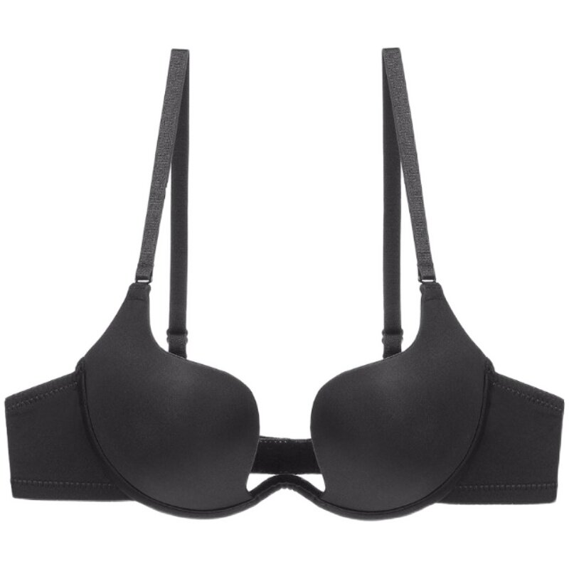 夏性感u型大露背隐形内衣女薄款聚拢小胸婚纱礼服挂脖美背文胸罩 - 蔓