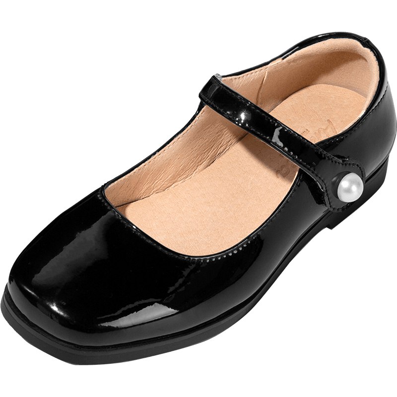 ariaca定制漆皮黑色皮鞋女童公主鞋真皮软底单鞋儿童学生演出鞋女