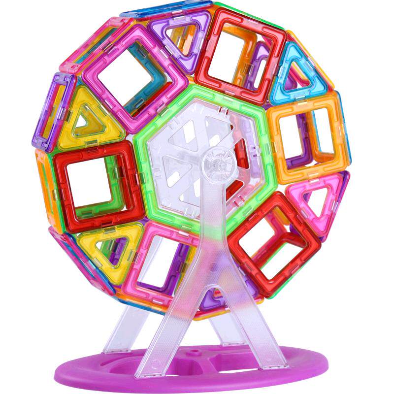 磁力片儿童益智玩具积木吸铁石磁铁拼装磁力贴片女孩男孩磁片纯片