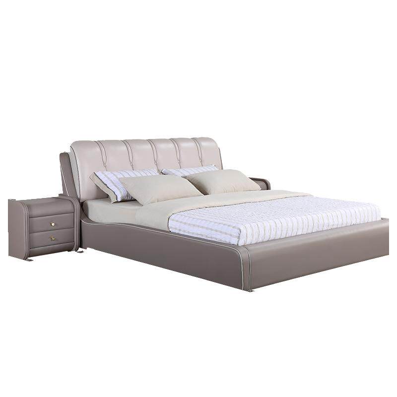 8米真皮床家用门店同款93275 - 全友家居官方旗舰店