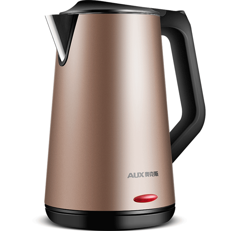 奥克斯电热水壶保温家用烧水壶自动断电不锈钢大容量开水瓶煮茶壶
