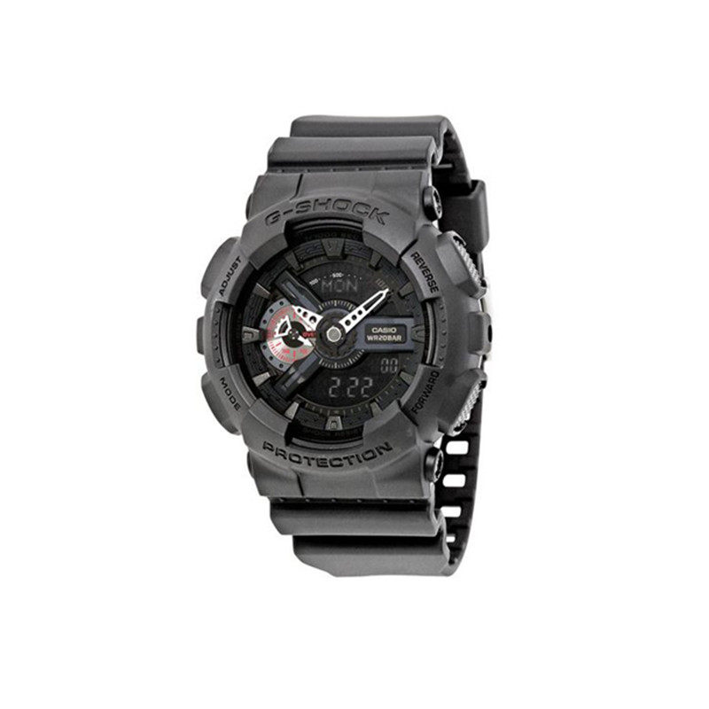 casio卡西欧g-shock潮流手表ga-110 磨砂黑 红眼 ga-110mb-1a