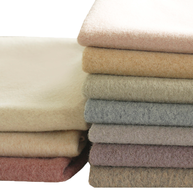 格子毛呢布料加厚仿羊毛布料双面磨毛羊绒毛呢子服装diy大衣面料