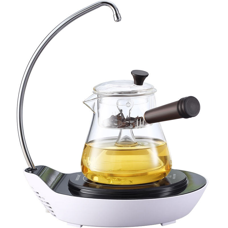 简悠电陶炉煮茶器全自动上水一体带抽水电磁炉静音自吸水煮茶炉