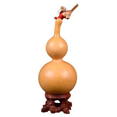 瓢客精品天然八宝葫芦文玩把件摆件挂件长嘴扁肚细腰葫芦一物一图