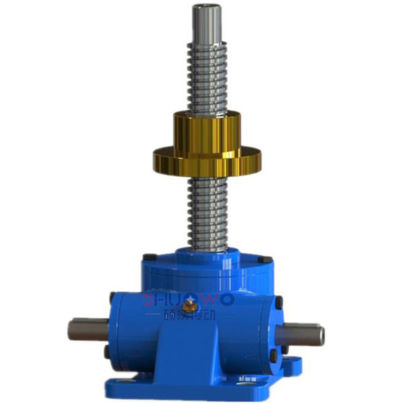 swl丝杆升降机蜗轮蜗杆减速机手摇电动升降平台 螺旋螺杆提升机