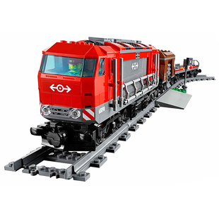 lego乐高3677电动遥控轨道运输火车红色货运积木玩具建构 原价289元