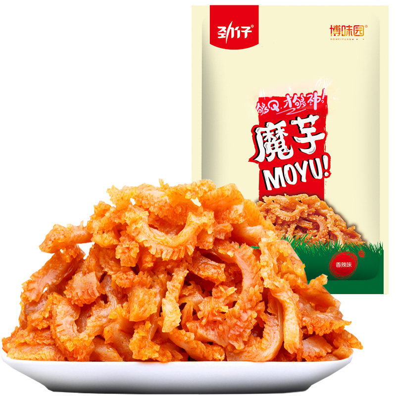 劲仔魔芋爽360g*1盒辣条素毛肚休闲即食零食小吃美食品 - 劲仔旗舰店