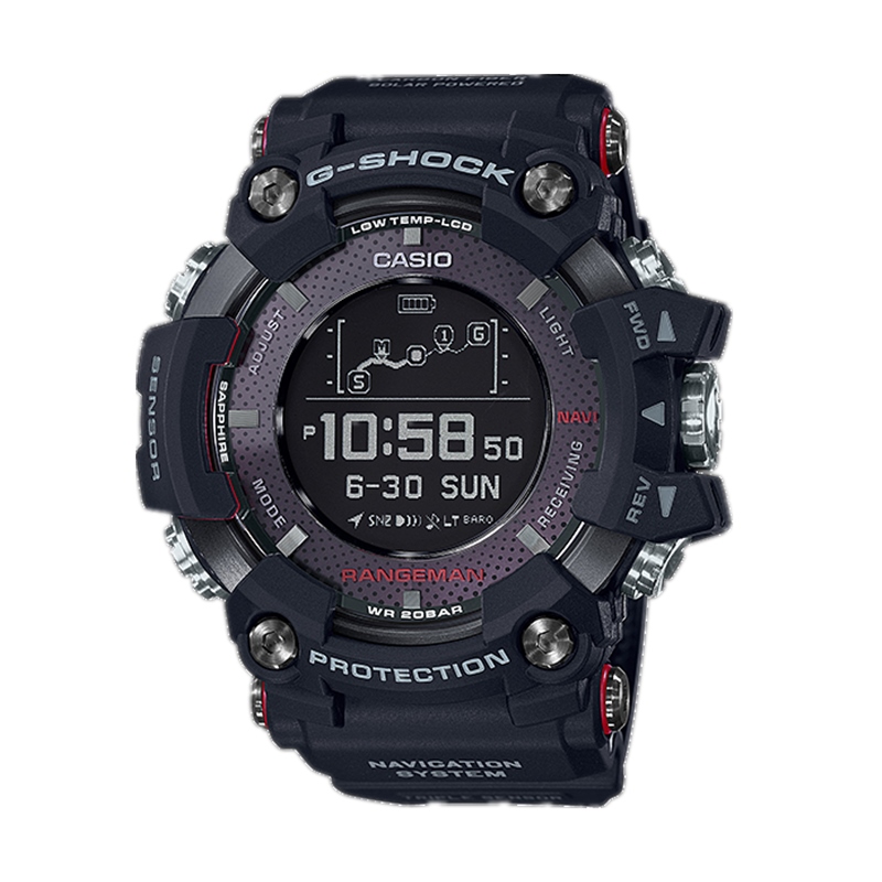 卡西欧猫人三代 gshock智能手表男gps卫星蓝牙测速 gsw-h1000 gbd