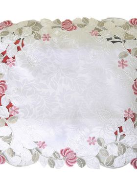 电脑罩笔记本盖布蕾丝绣花茶具小家电多用防尘巾打印机欧式防尘布