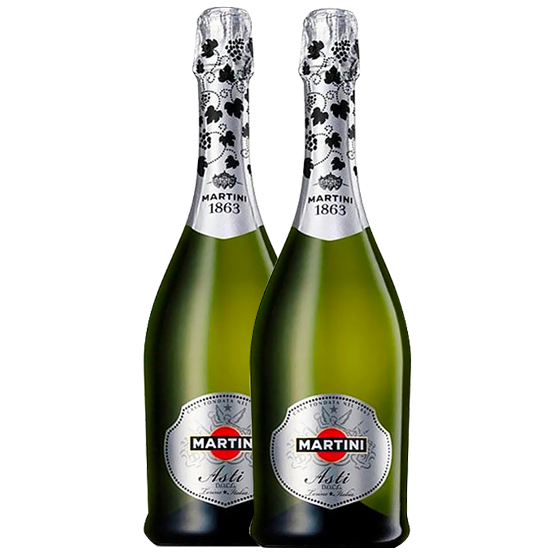 martini asti马天尼起泡甜酒葡萄酒气泡酒2瓶组合进口洋酒正品