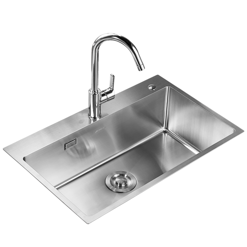 九牧水槽单槽304手工盆厨房洗菜碗盆台上台下加厚大单盆套餐家用