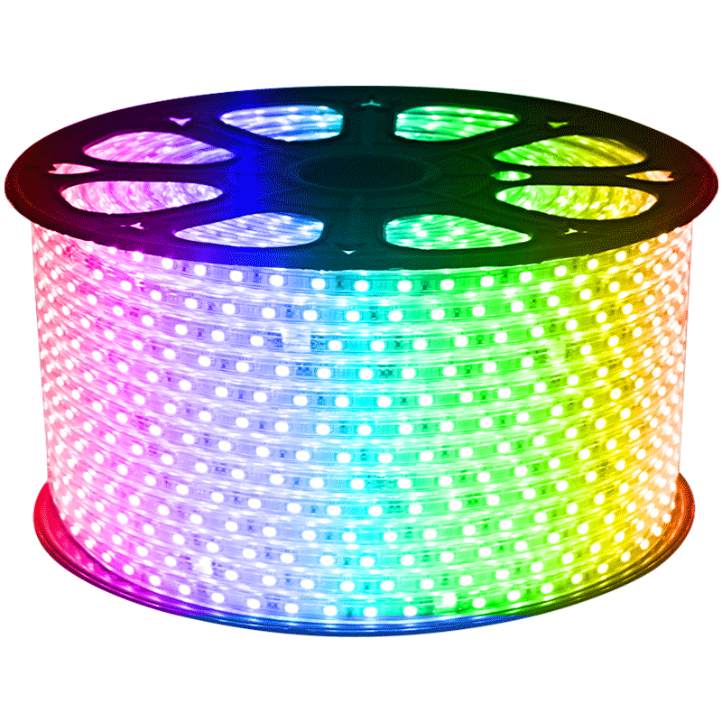 爱德朗led彩灯七彩变色灯带客厅吊顶户外光带rgb家用三色灯条线灯