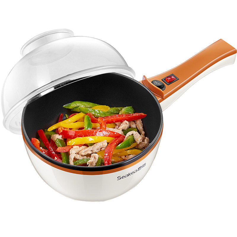 家用电炒锅小煮方便面锅迷你多功能蒸煮煎热一体学生宿舍单身1人 - 汇