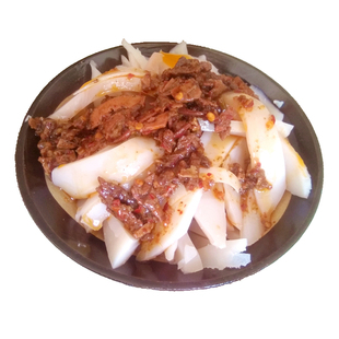 荞麦碗托镇麻辣肝碗5份陕西榆林特产陕北小吃绥德猪肝碗团其它 原价60