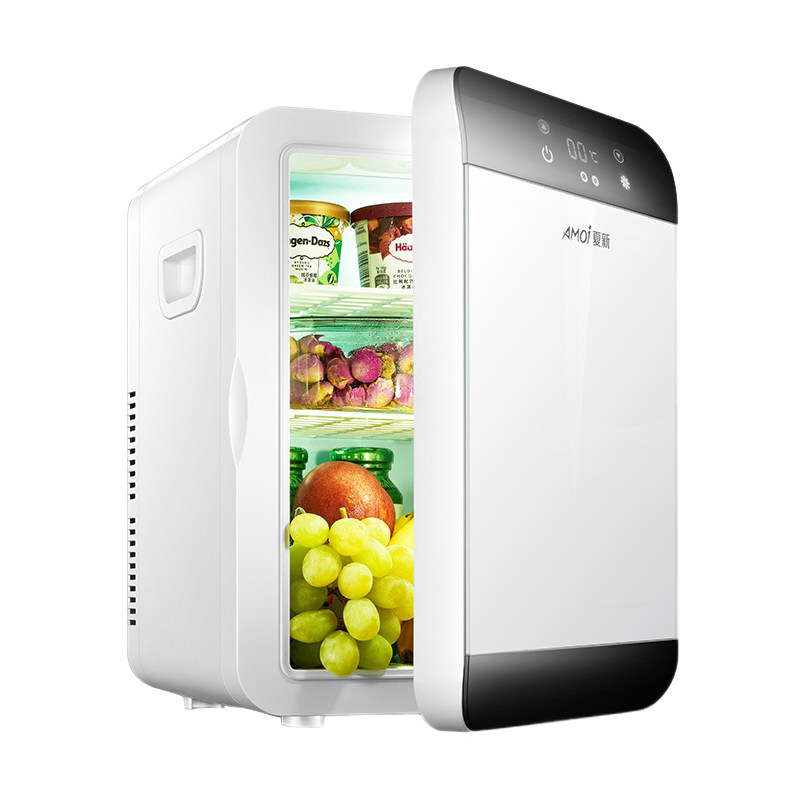 amoi/夏新车载冰箱20l迷你小型家用小冰箱宿舍制冷车家两用冷暖器