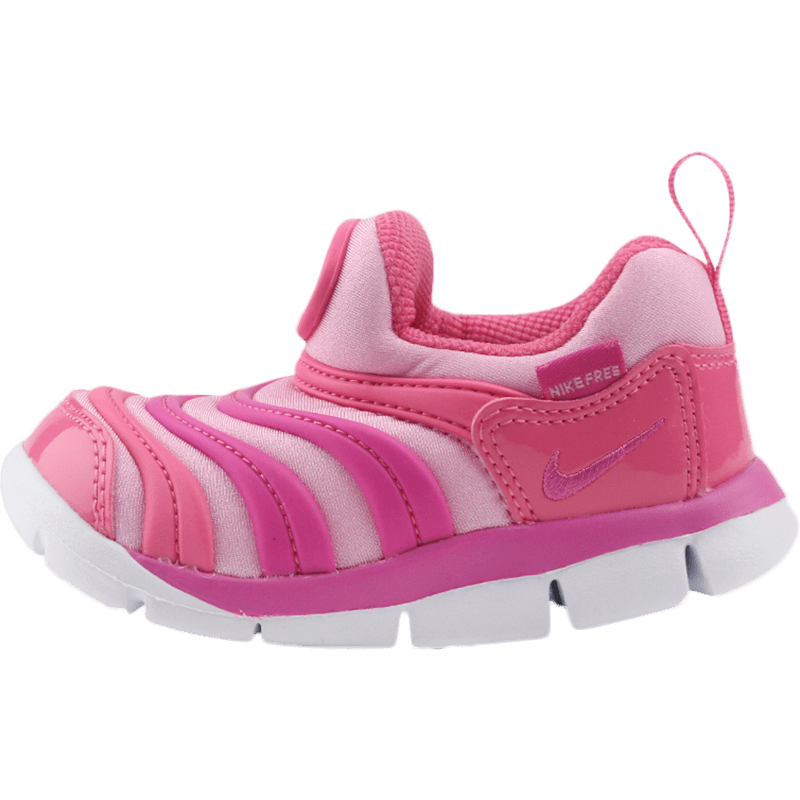 nike耐克粉色大童男鞋女鞋2020秋冬款小童软底毛毛虫跑步鞋一脚蹬