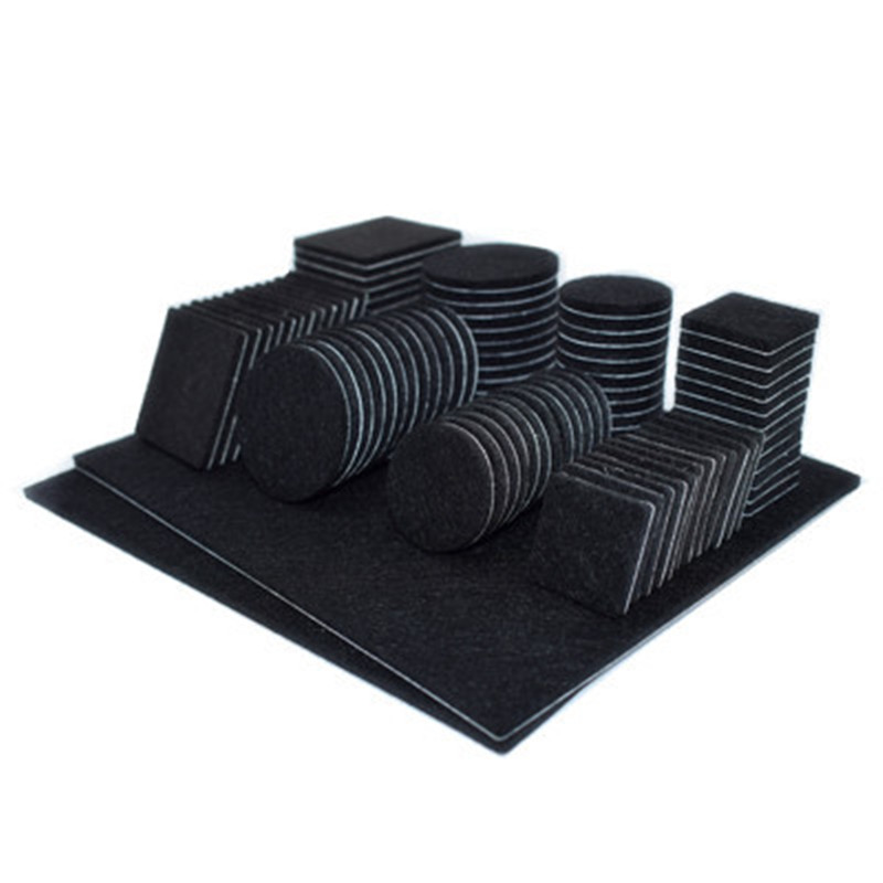 定制自粘毛毡桌椅凳子脚垫片块条红木家具沙发贴静音保护脚套防划