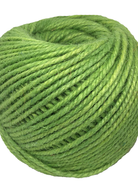 3mm果绿色细麻绳diy幼儿园捆绑绳