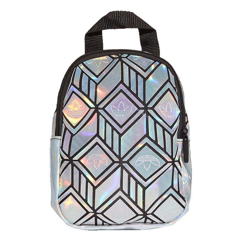 阿迪达斯三叶草背包女包2021春季菱形运动包学生书包双肩包ge5448