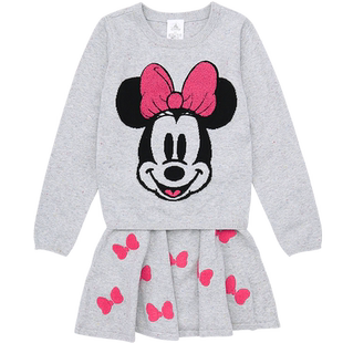 迪士尼商店经典米妮针织时尚毛衣