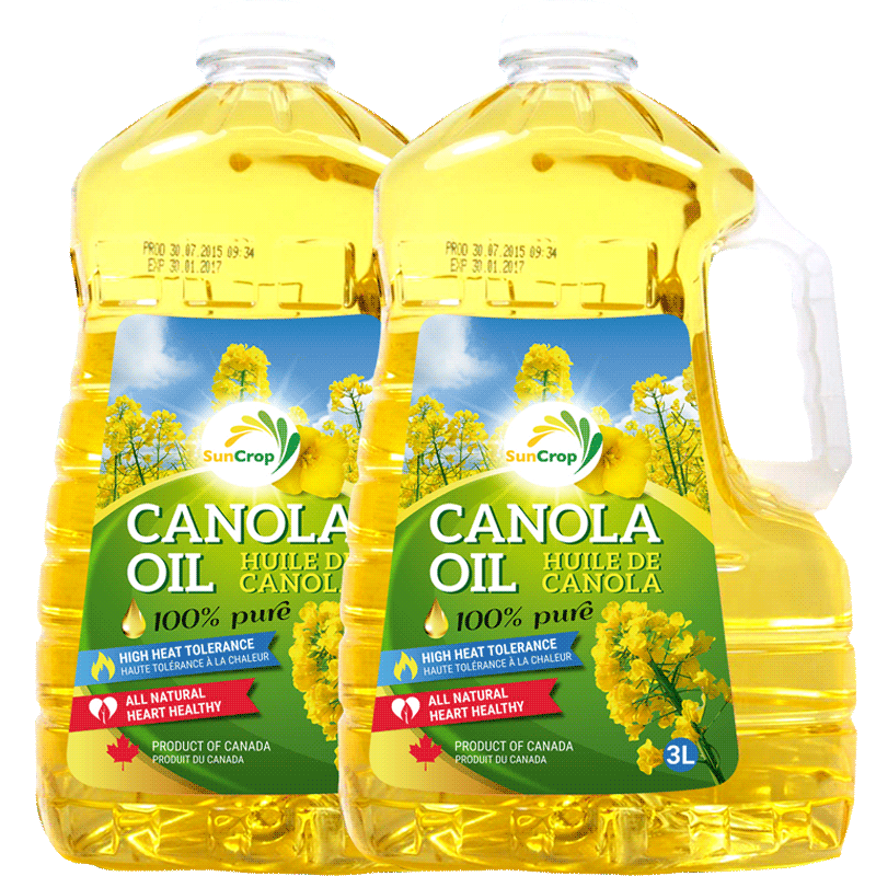加拿大进口suncrop芥花菜籽油非转基因食用油3l*2桶装家用色拉油 - 加