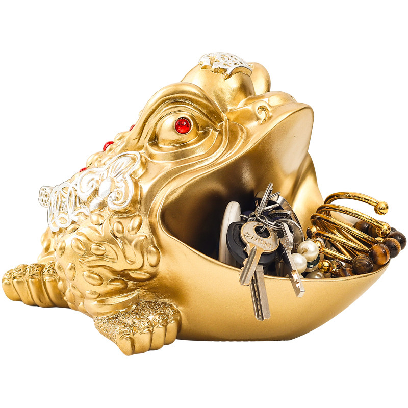 新中式玄关钥匙摆件创意进门口客厅茶几上的装饰品鞋柜收纳盒摆设