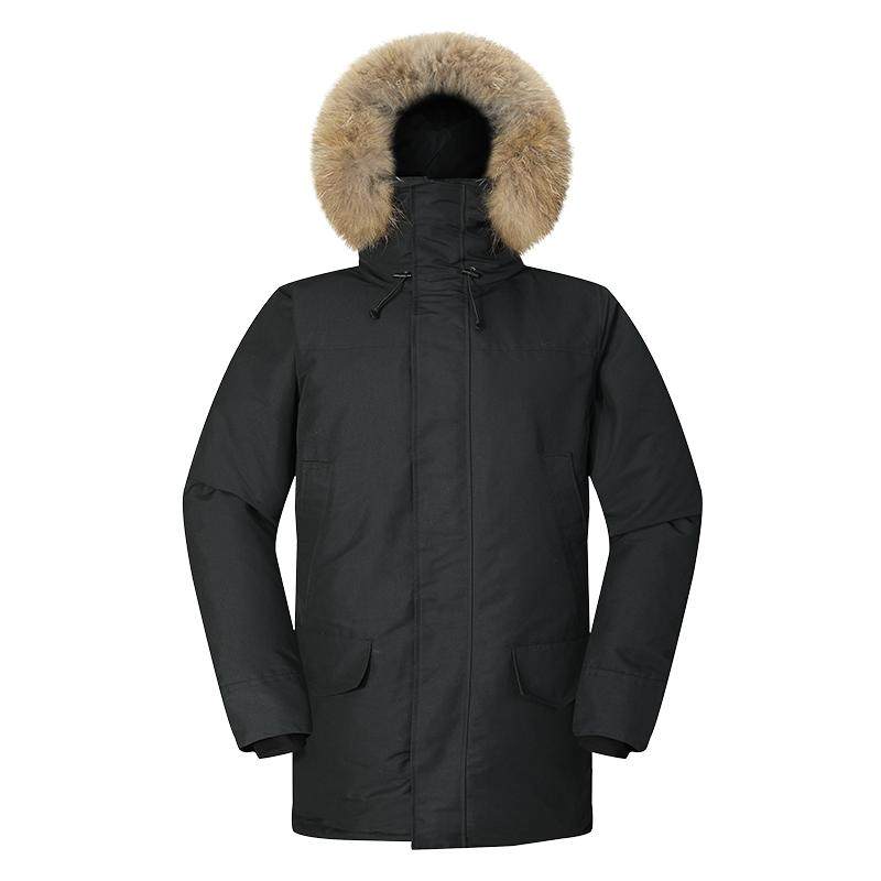 【顺丰发货】highrock天石防风羽绒服男中长款派克工装加厚鹅绒