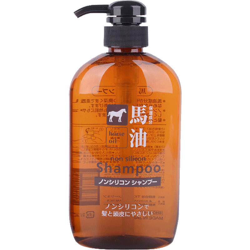 【直营】日本进口熊野油脂马油无硅油滋润洗发水600ml洗护控油 - 天猫
