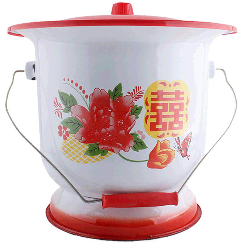 【赠运费险】搪瓷高脚痰盂儿童坐便桶成人马桶坐便器孕妇老起夜桶