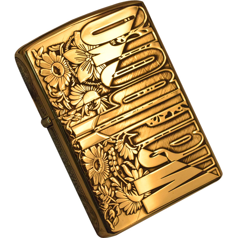 正品zorro佐罗菊花万宝路纯铜精雕煤油打火机防风复古老式礼物