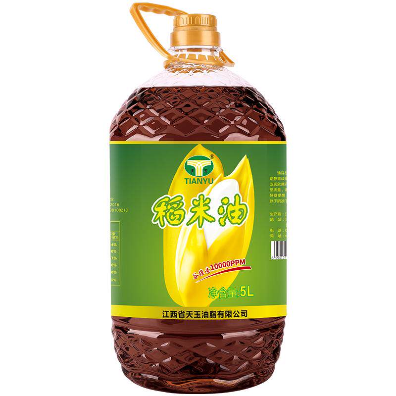 稻米油物理精炼纯稻米油米糠油5l含谷维素食用油5l植物油