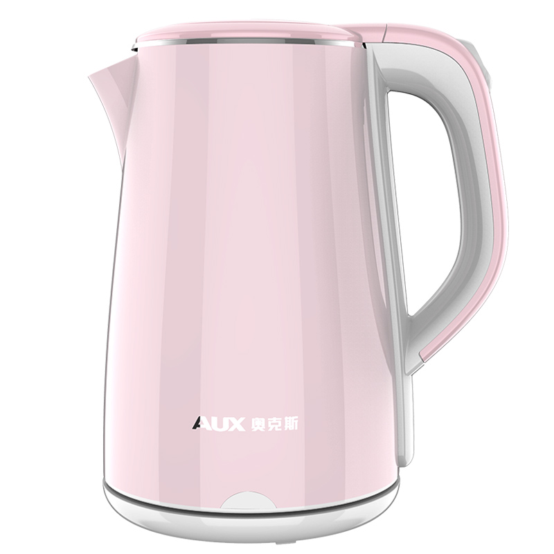 奥克斯电热烧水壶煮水器家用恒温自动断电加热保温大容量粉色电壶