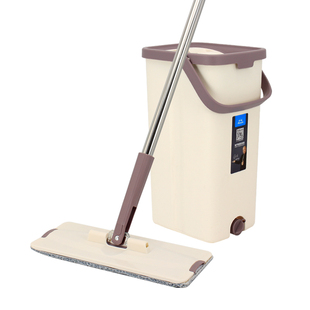 妙佳刮刮乐平板拖把m8干湿两用地板懒人拖布一拖净家用刮刮乐拖把 券