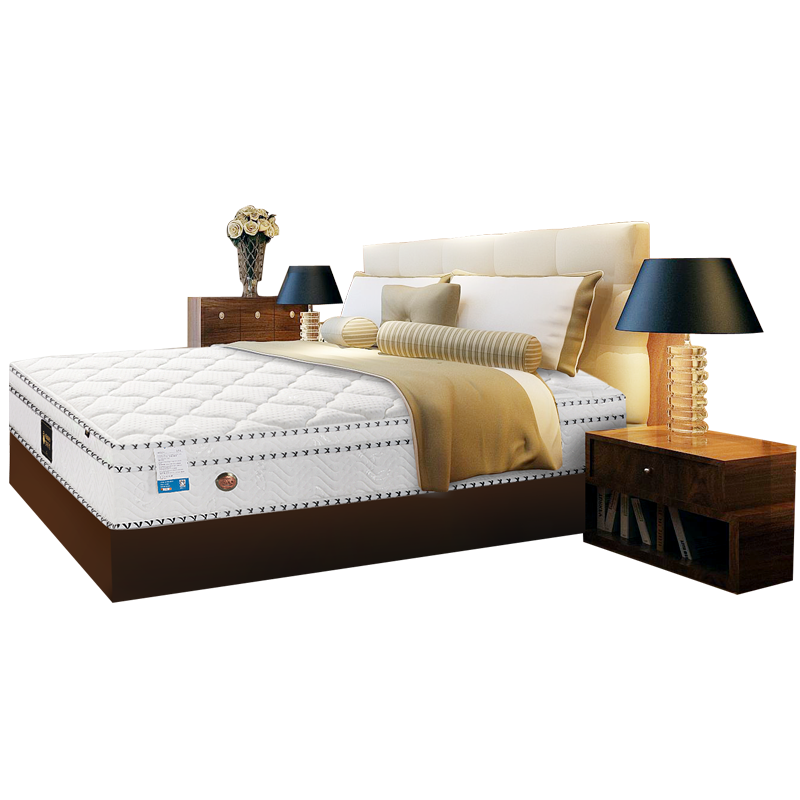 梦神天然乳胶床垫 软硬适中独立弹簧天然椰棕垫 席梦思1.8m床