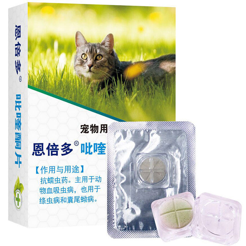 猫咪体内驱虫药猫用吡喹酮片宠物除打虫专用幼猫内驱虫猫药恩倍多
