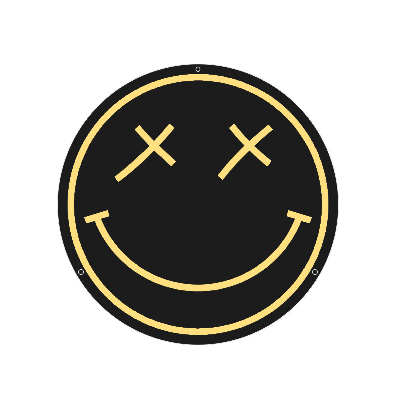 ins骷髅笑脸smile face霓虹灯neon 潮牌led发光灯牌 网红店铺装饰