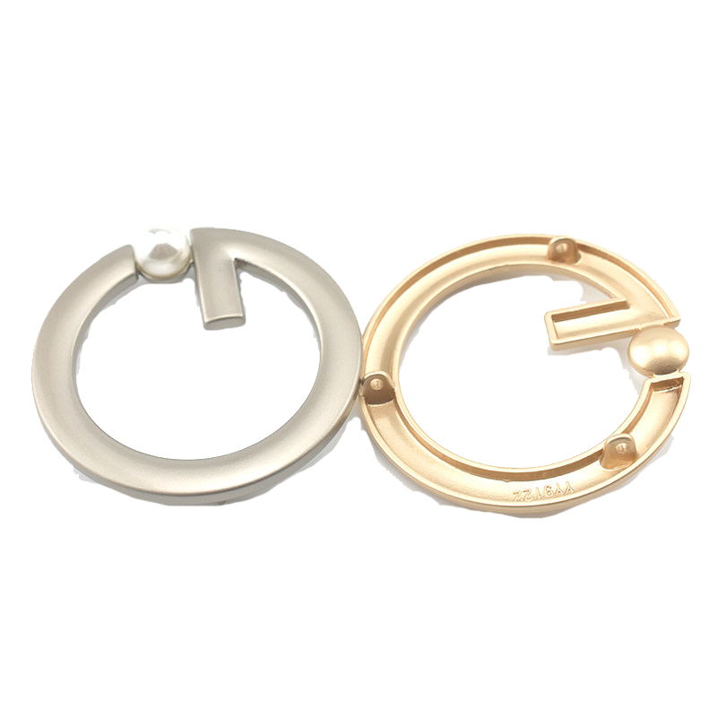 衣角打结扣女韩版金属圆形珍珠衣服下摆扣环t恤丝巾装饰纽扣百搭