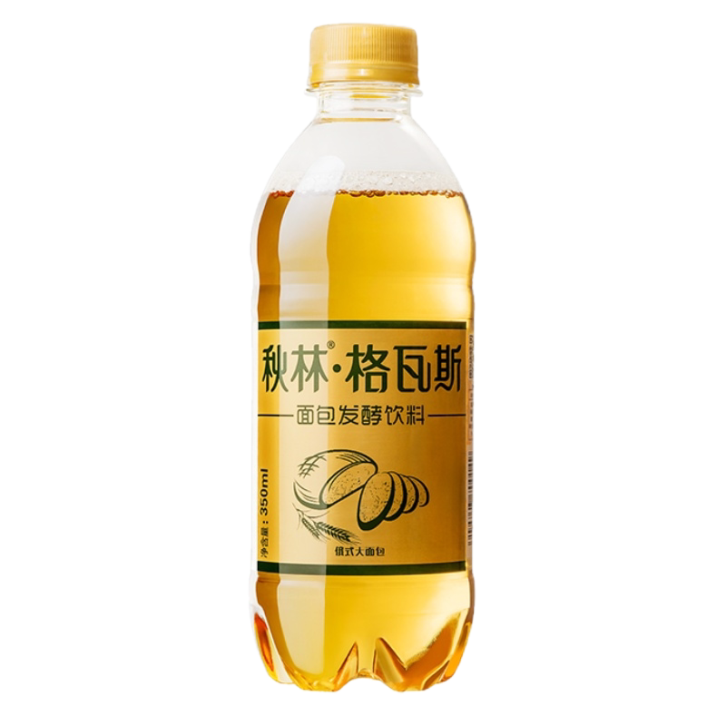 秋林格瓦斯饮料面包乳酸菌发酵饮料哈尔滨特产350ml*12瓶网红饮料