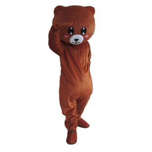 网红熊人偶服熊卡通玩偶服抖音熊活动发传单装cos卡通服定制