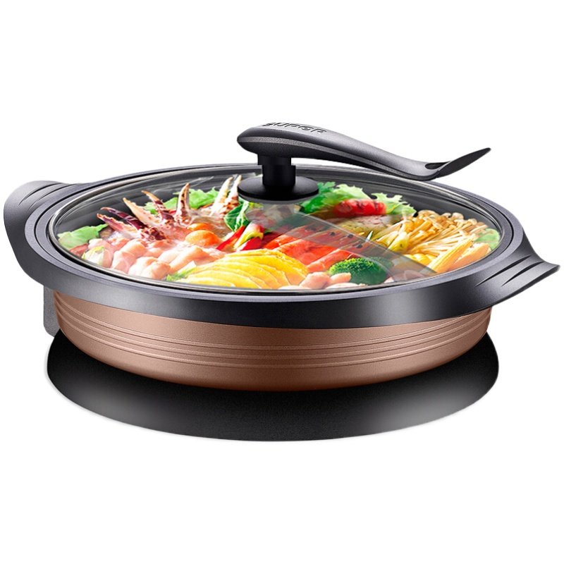 苏泊尔火锅烧烤一体锅电火锅多功能家用6l烤煎煮涮电锅官方旗舰店