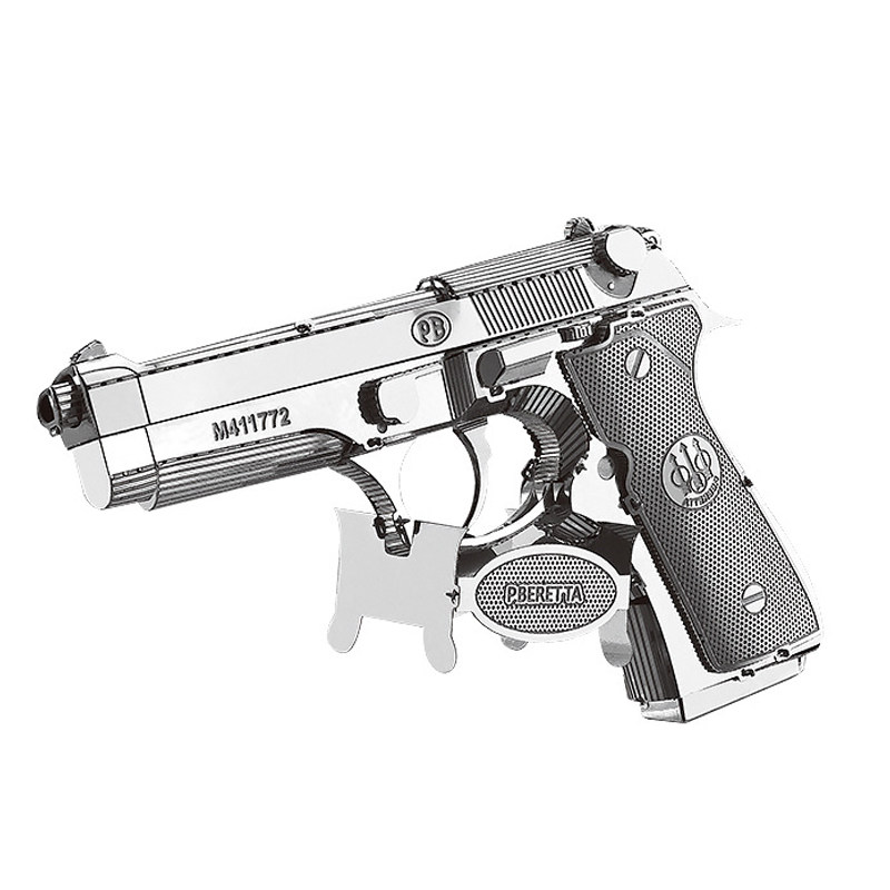 伯莱塔92手枪拼装手工模型成人玩具立体拼图创意礼品男朋友礼物