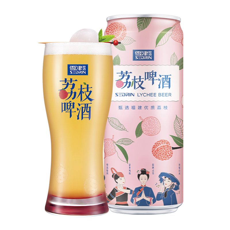 雪津女士荔枝果味啤酒310ml*12听