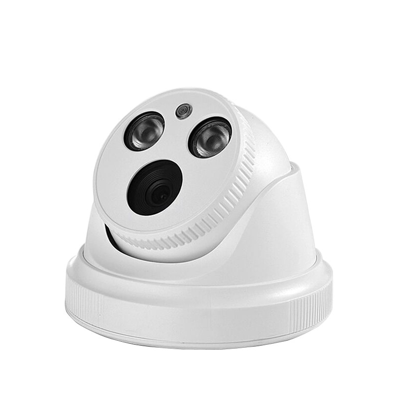 模拟摄像头1200线广角半球高清有线监控探头室内专用红外夜视双灯