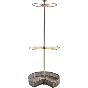 卡贝旋转衣架衣帽间s形挂衣器衣柜转角360度旋转架挂衣架收纳裤架